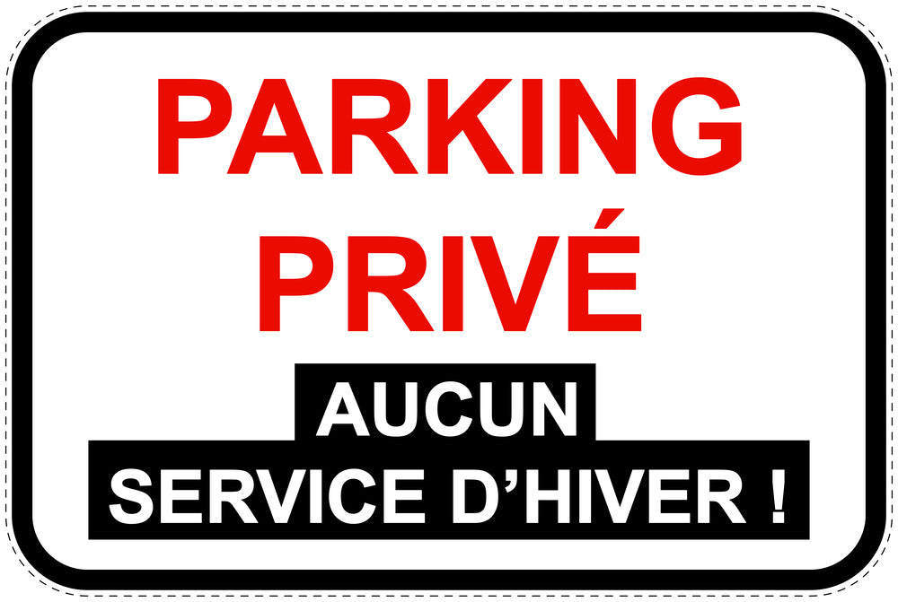 Panneaux d'interdiction de stationnement (stationnement interdit) blancs comme autocollant F-PARKEN-11700-V-0