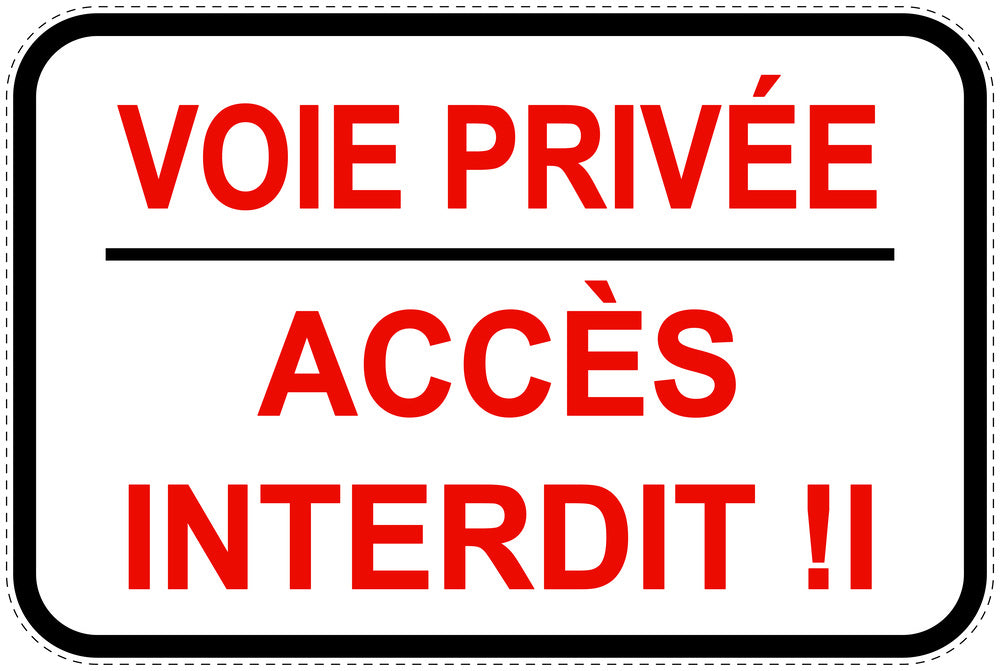 Panneaux d'interdiction de stationnement (stationnement interdit) blancs comme autocollant F-PARKEN-12200-V-0