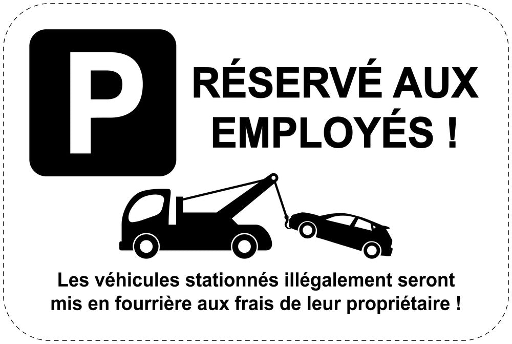 Panneaux d'interdiction de stationnement (stationnement interdit) noir comme autocollant F-PARKEN-13700-V-88