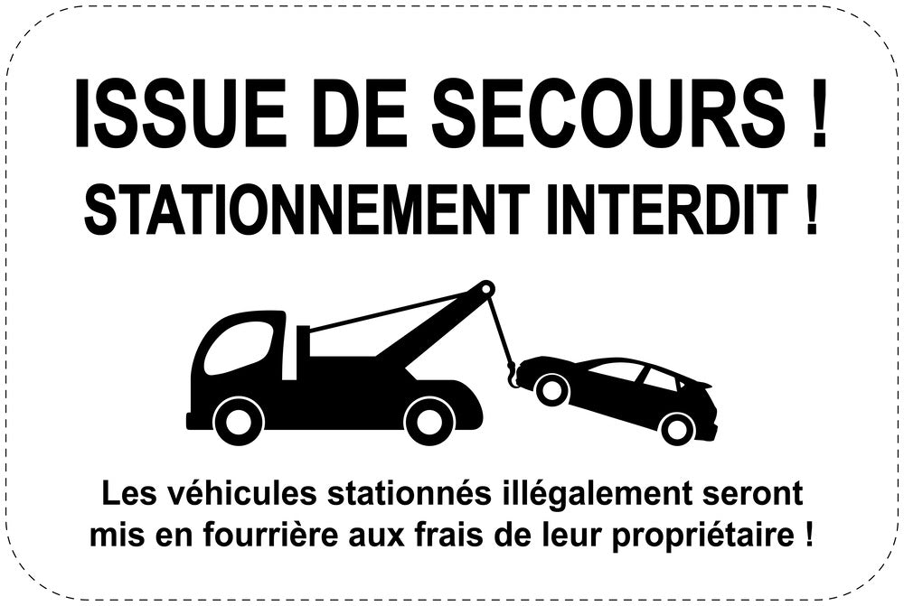 Panneaux d'interdiction de stationnement (stationnement interdit) noir comme autocollant F-PARKEN-14400-V-88