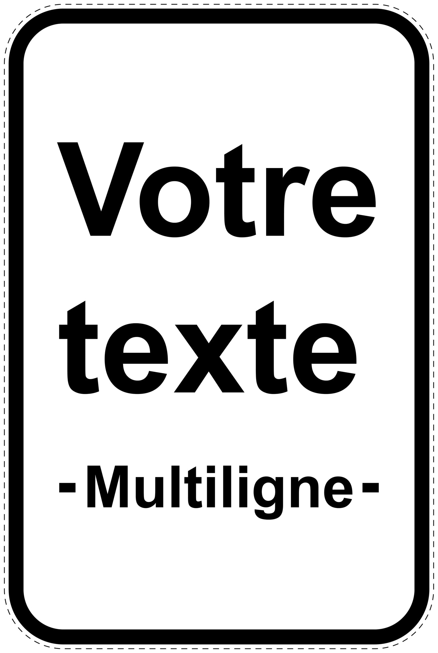 Panneaux d'interdiction de stationnement (stationnement interdit) blancs comme autocollant F-PARKEN-20000-H-0-Wunsch