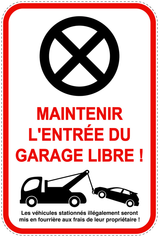 Panneaux d'interdiction de stationnement (stationnement interdit) rouge comme autocollant F-PARKEN-23100-H-14