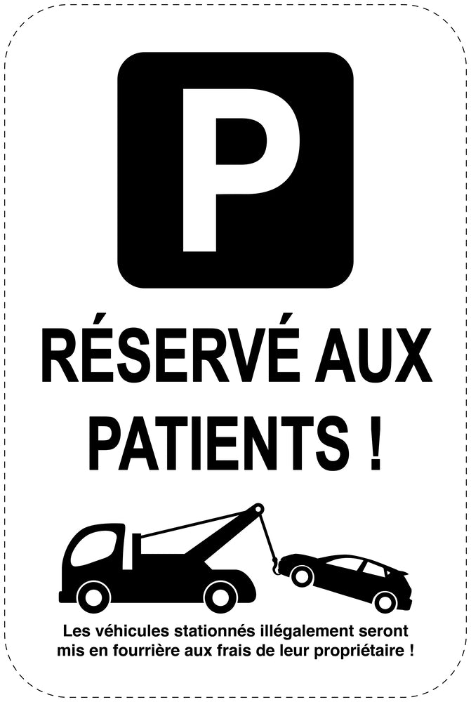 Panneaux d'interdiction de stationnement (stationnement interdit) noir comme autocollant F-PARKEN-23600-H-88