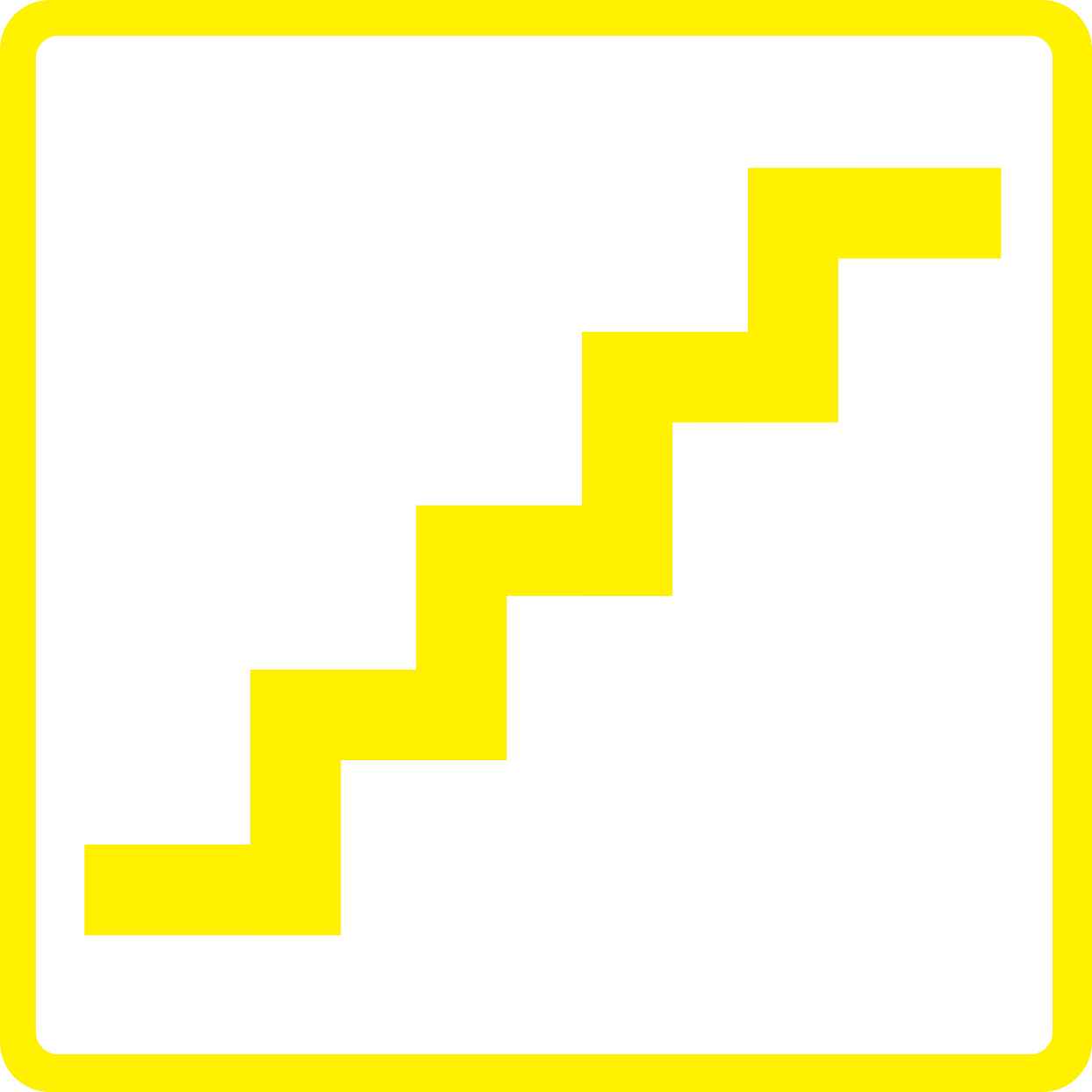 Pictogrammes de signalisation de bâtiment "Escaliers" 5-30 cm ES-PIKTO2100-3