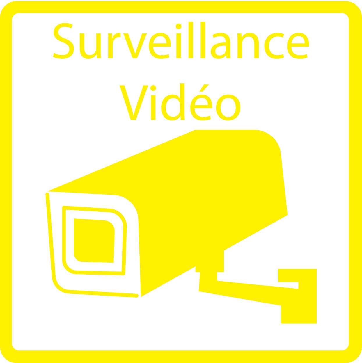 Pictogrammes de signalisation de bâtiment "Vidéosurveillance" 5-30 cm ES-PIKTO2200-3