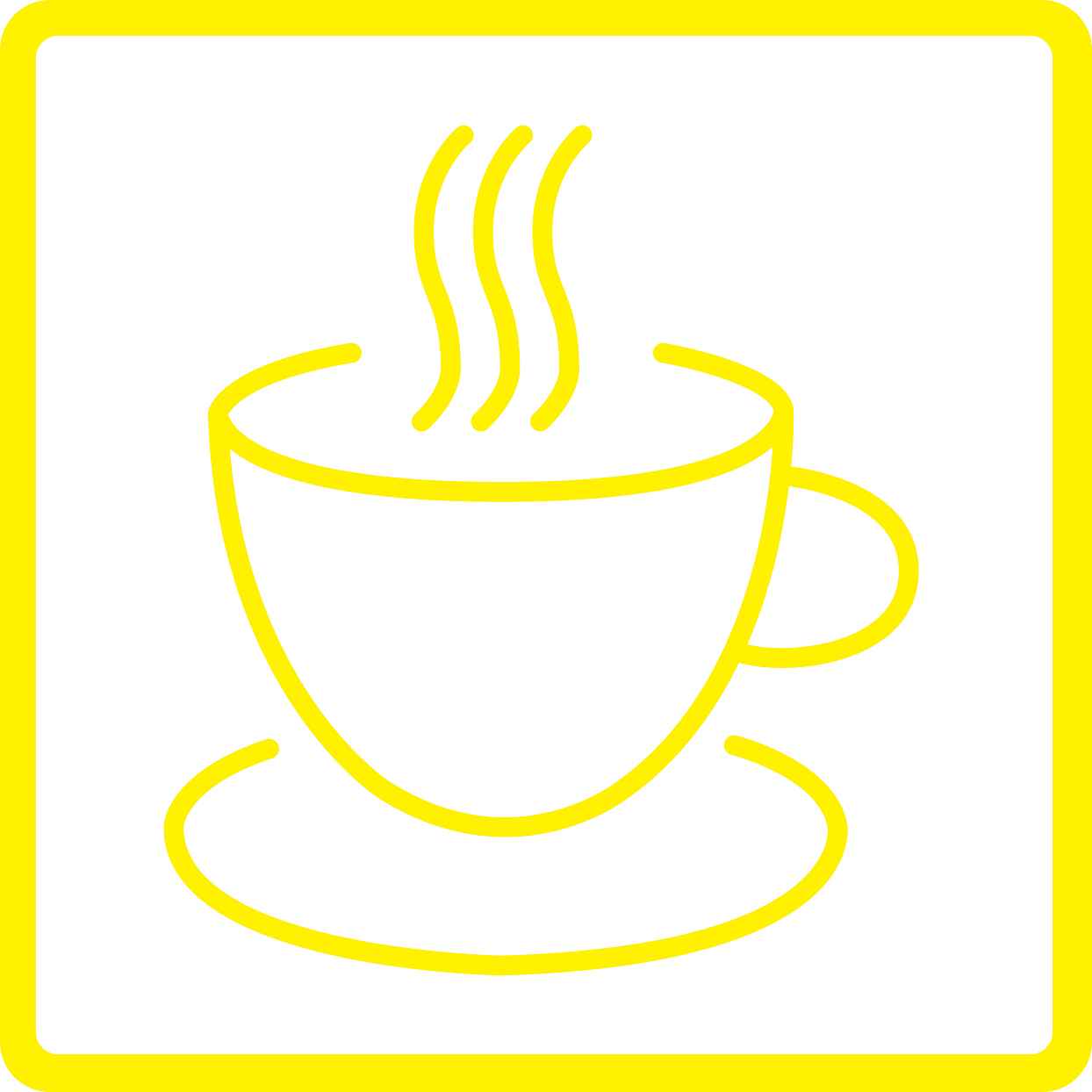 Pictogrammes de signalisation de bâtiment "Tasse chaude" 5-30 cm ES-PIKTO4200-3