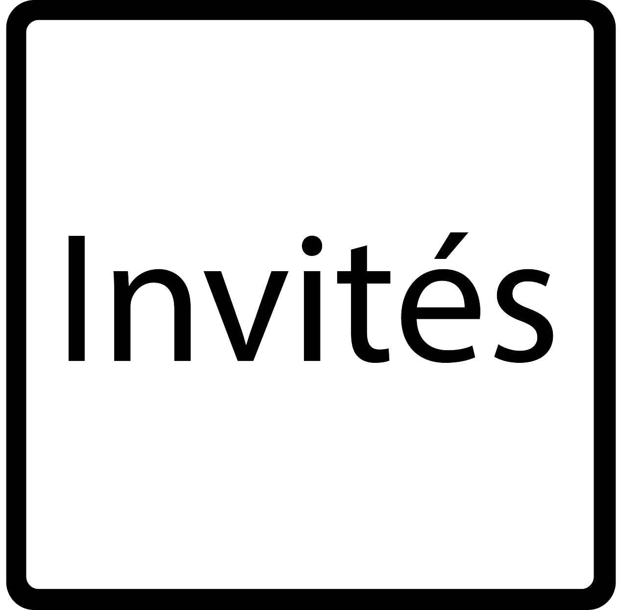 Pictogrammes de signalisation de bâtiment "Invités" 5-30 cm ES-PIKTO4310-88
