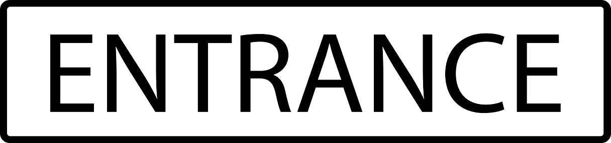 Pictogrammes de signalisation de bâtiment "Entrance" 5-30 cm ES-PIKTO4350-88