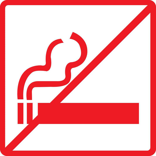 Pictogrammes de signalisation de bâtiment "Interdiction de fumer" 5-30 cm ES-PIKTO4410-14