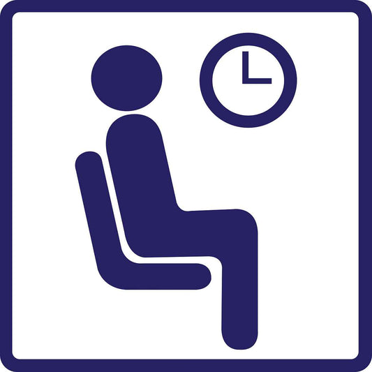 Pictogrammes de signalisation de bâtiment "Salle d'attente" 5-30 cm ES-PIKTO4600-44