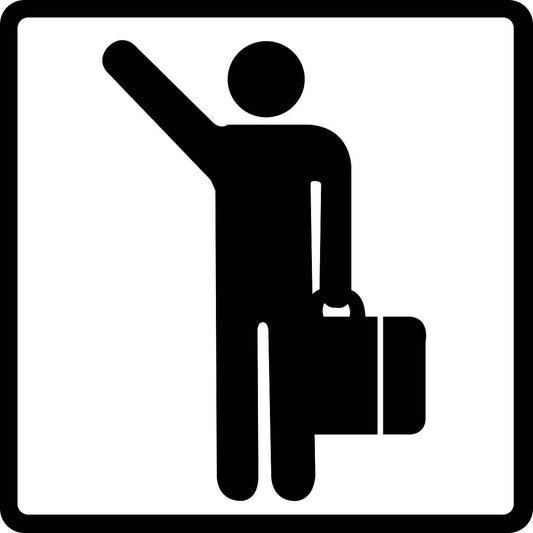 Pictogrammes de signalisation de bâtiment "Départ" 5-30 cm ES-PIKTO4720-88