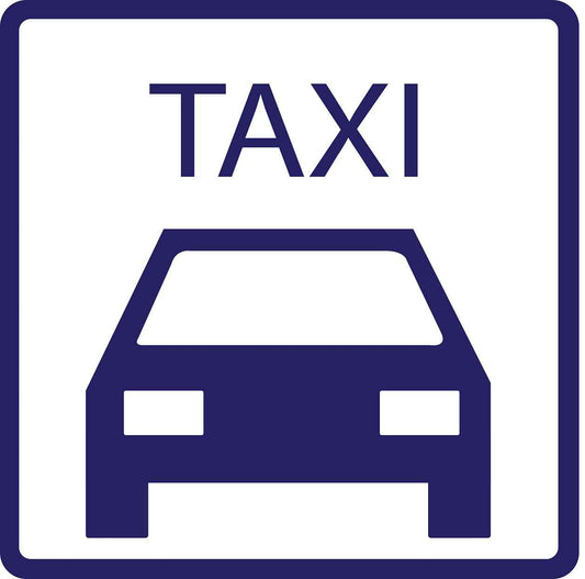 Pictogrammes de signalisation de bâtiment "Taxi" 5-30 cm ES-PIKTO5000-44