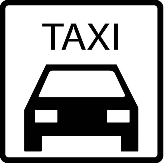 Pictogrammes de signalisation de bâtiment "Taxi" 5-30 cm ES-PIKTO5000-88