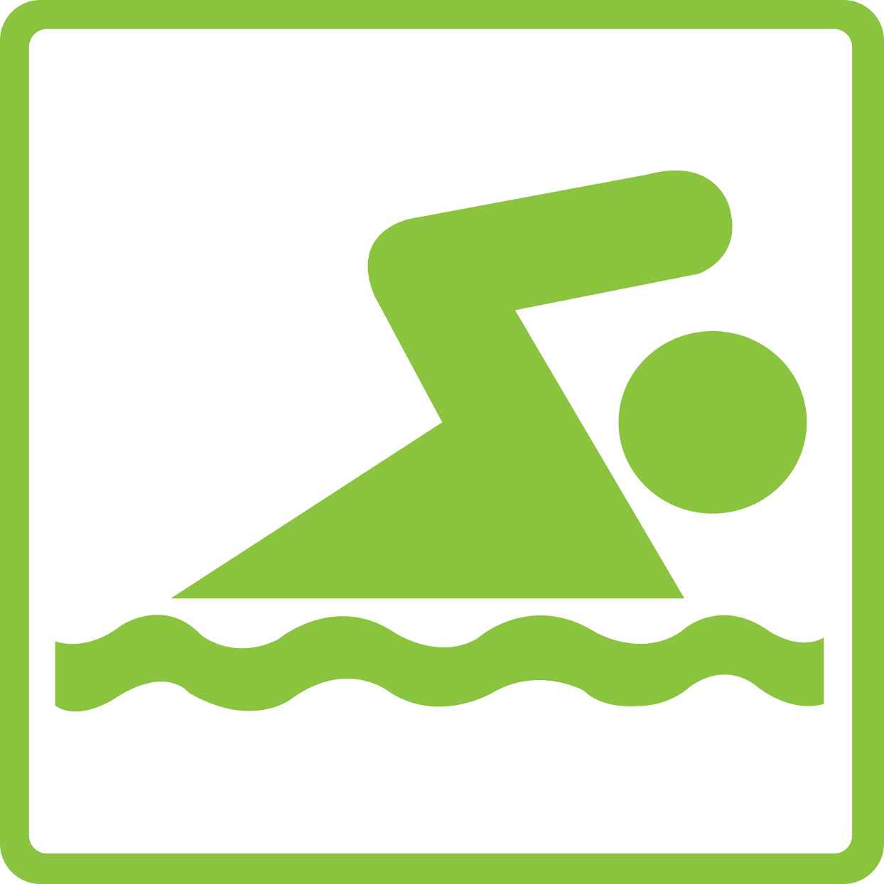 Pictogrammes de signalisation de bâtiment "Piscine" 5-30 cm ES-PIKTO5100-67