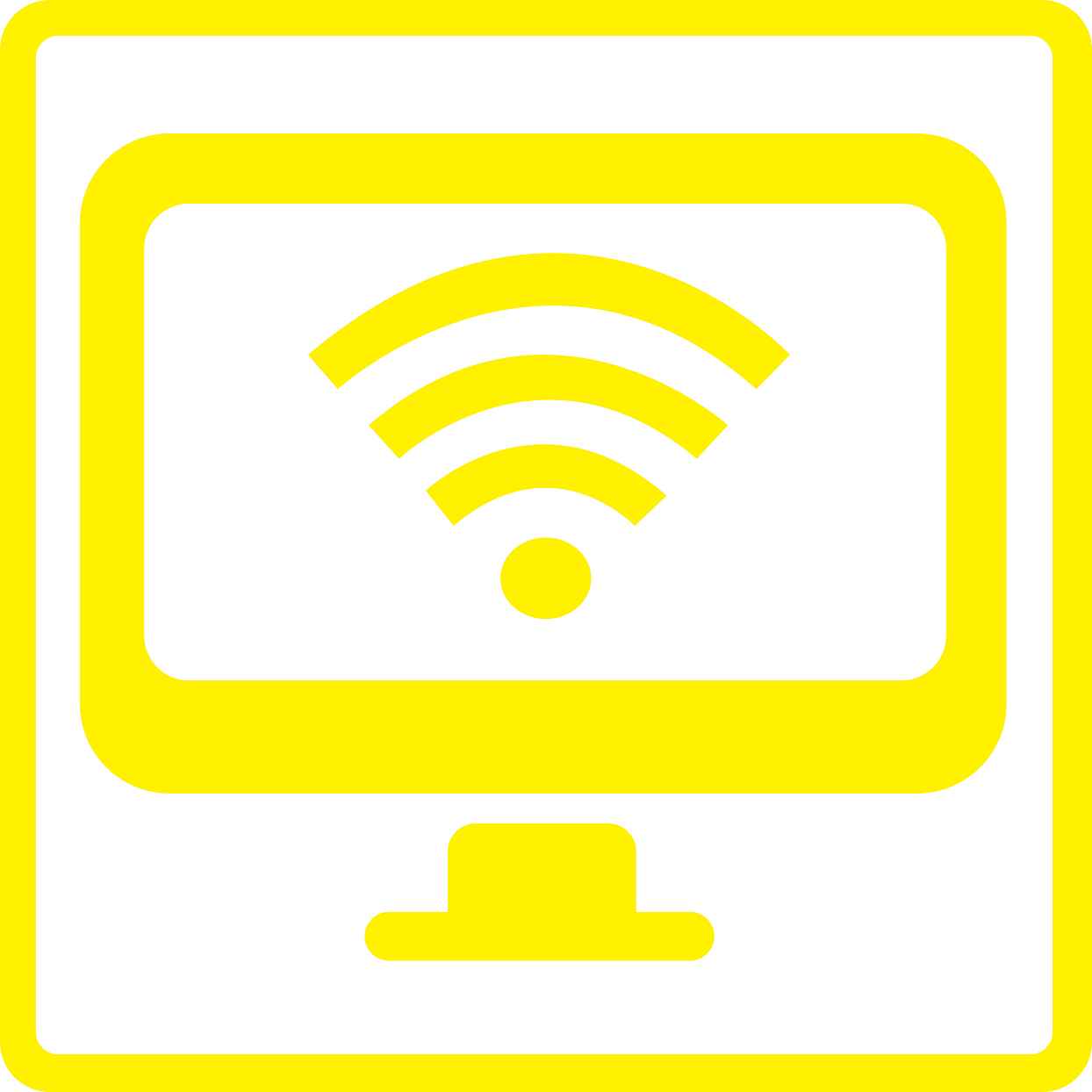 Pictogrammes de signalisation de bâtiment "Wifi" 5-30 cm ES-PIKTO5230-3