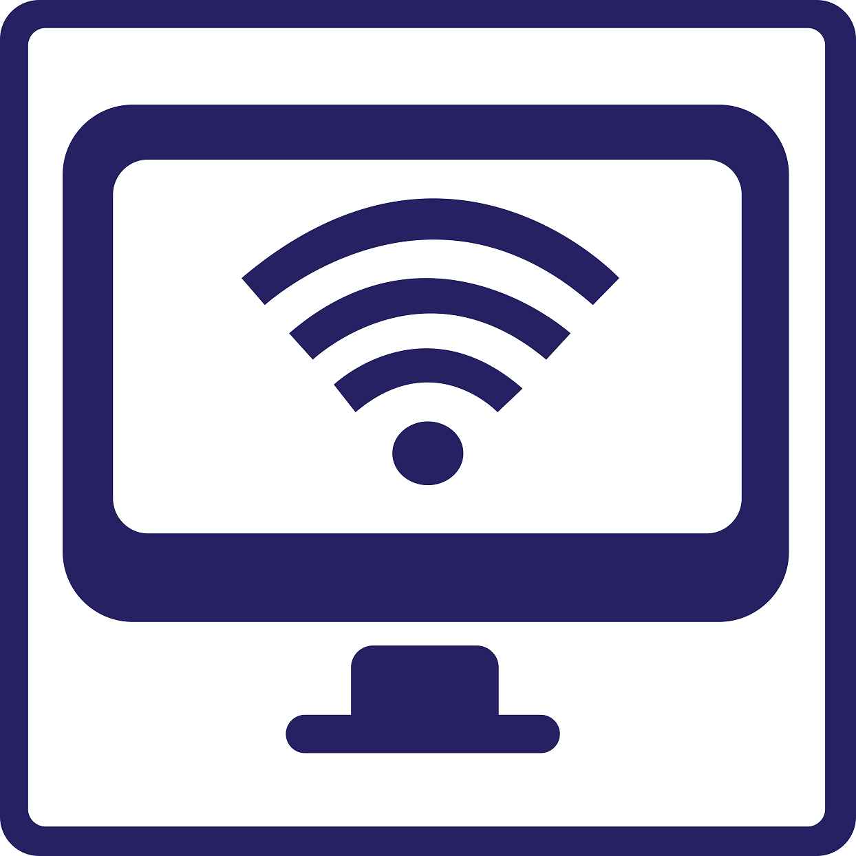 Pictogrammes de signalisation de bâtiment "Wifi" 5-30 cm ES-PIKTO5230-44