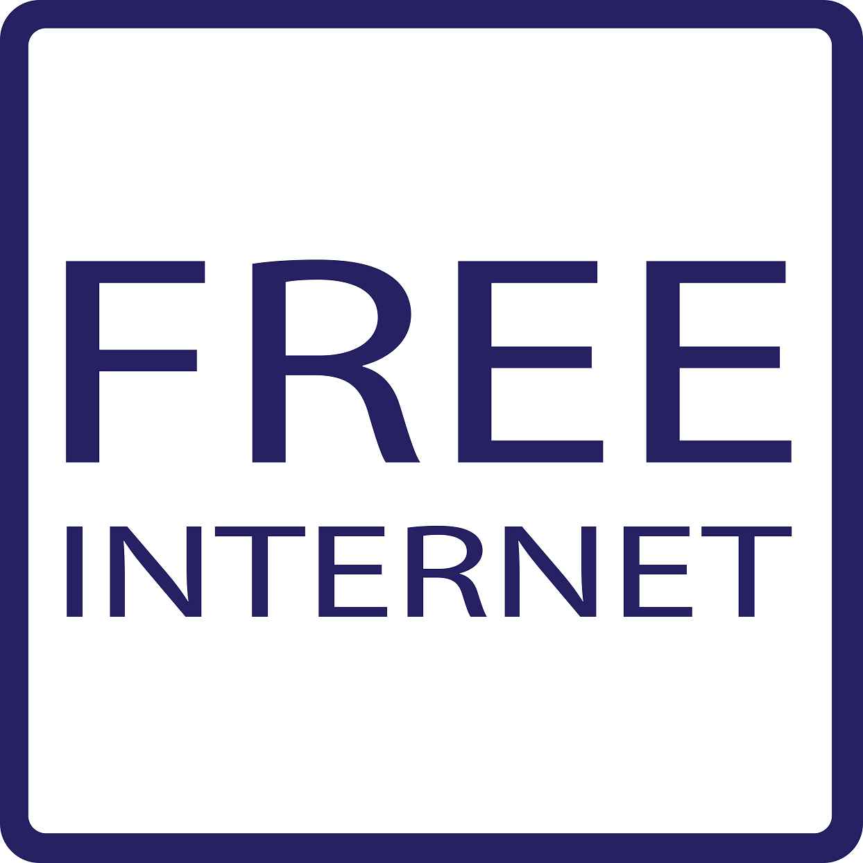 Pictogrammes de signalisation de bâtiment "Free Internet" 5-30 cm ES-PIKTO5240-44