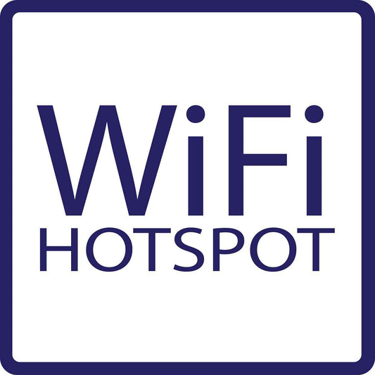 Pictogrammes de signalisation de bâtiment "Wifi hotspot" 5-30 cm ES-PIKTO5250-44