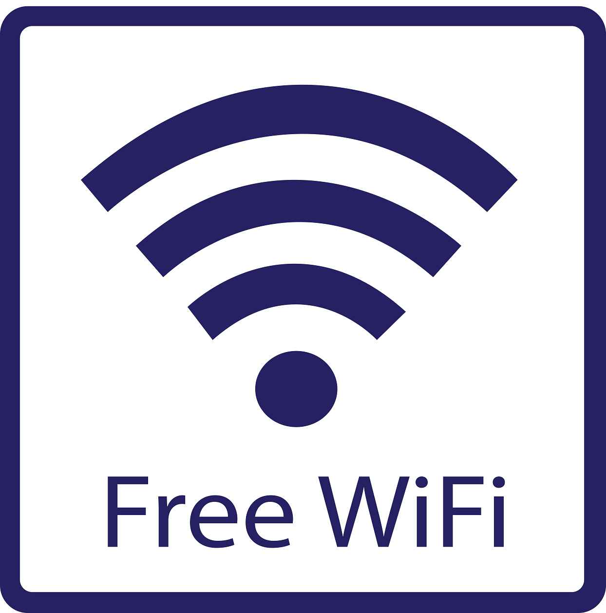 Pictogrammes de signalisation de bâtiment "Free Wifi " 5-30 cm ES-PIKTO5260-44