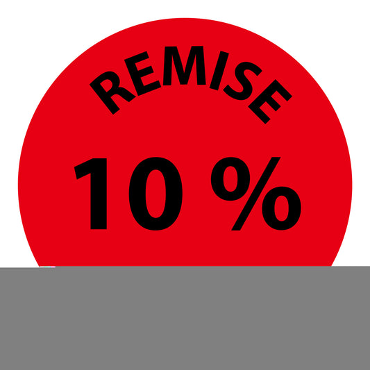 Autocollant promotionnel, autocollant d'offre et autocollant d'offre spéciale "Remisé 10%" 2-7 cm F-PR-3010