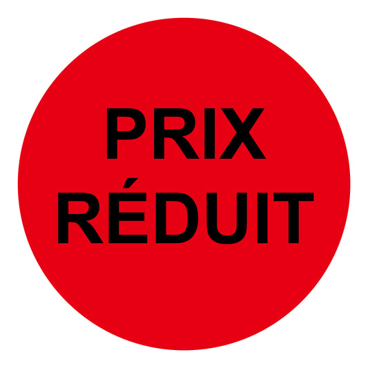 Autocollant promotionnel, autocollant d'offre et autocollant d'offre spéciale "Prix Réduit" 10-60 cm F-PR-4200