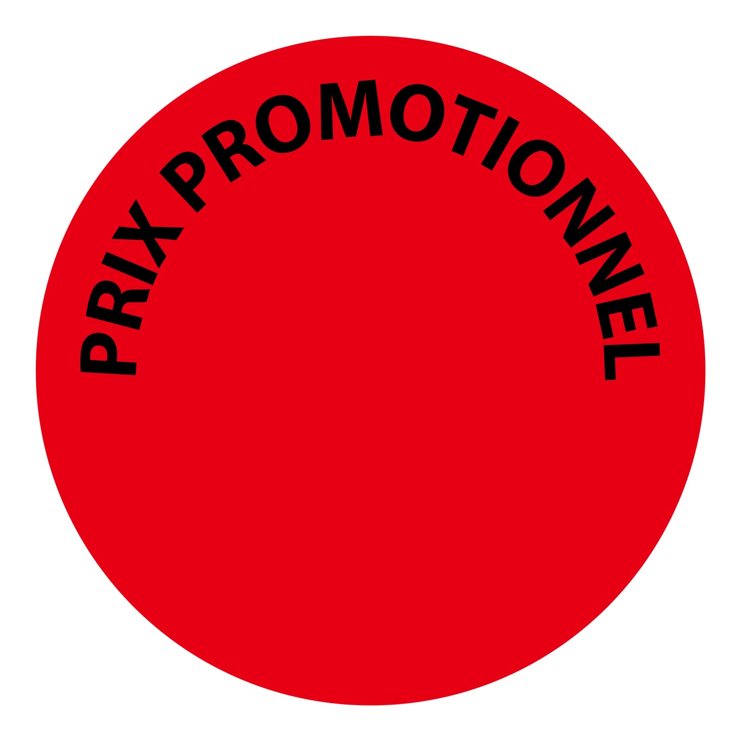 Autocollant promotionnel, autocollant d'offre et autocollant d'offre spéciale "PRIX PROMOTIONNEL" 10-60 cm F-PR-4650