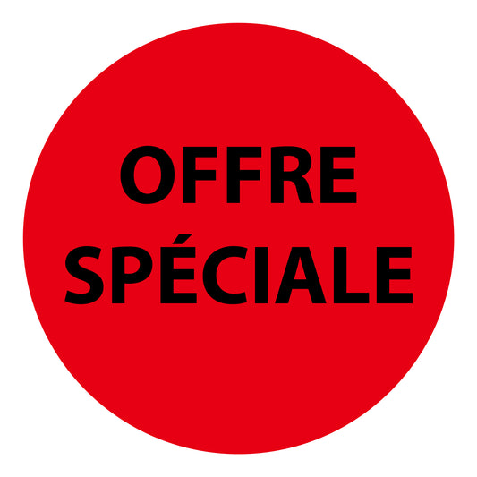 Autocollant promotionnel, autocollant d'offre et autocollant d'offre spéciale "OFFRE SPÉCIALE" 10-60 cm F-PR-4700