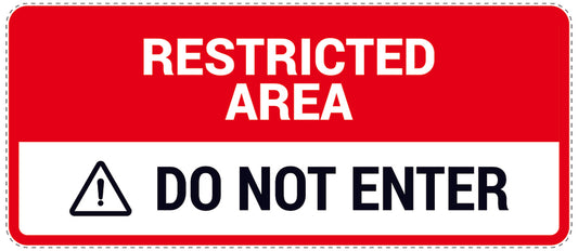 Accès interdit - vidéosurveillance "Zone interdite - ne pas entrer" 10-40 cm EW-RESTRICT-1000