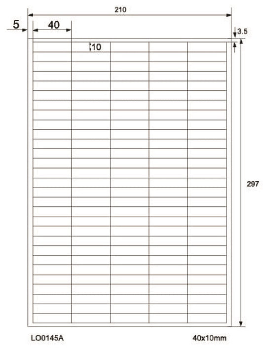 13800 étiquettes universelles colorées 30x12mm rondes, sur 100 feuilles Din A4, mates, autocollantes LO-0138-70